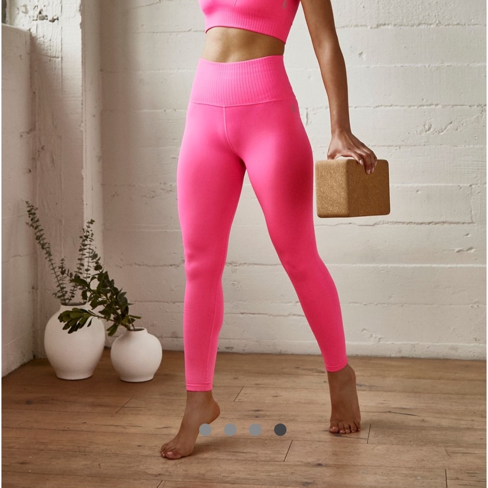 Free People GOOD KARMA LEGGINGS ~ hot pink